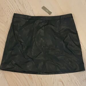 Jcrew - Faux Leather Mini Skirt
